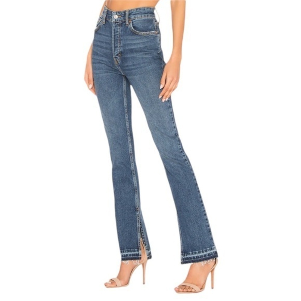 We The Free Emmy Split Hem High Rise Bootcut Jeans Sz 26